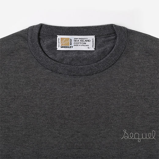 FRAGMENT DESIGN x SEQUEL x JOHN SMEDLEY クルーネックニット 詳細画像 NO1(CHARCOAL / CHARCOAL) 3